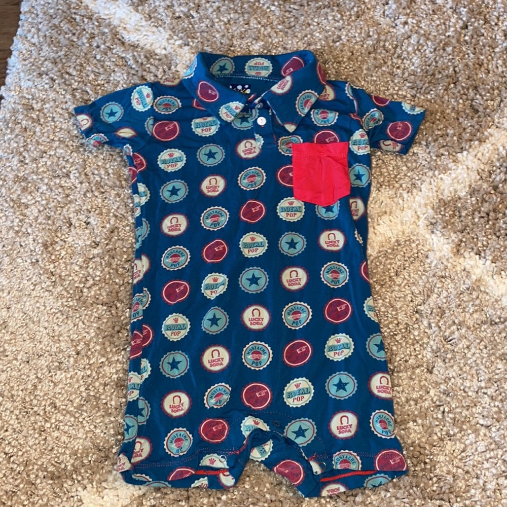 Kickee Soda Pop Cap Romper